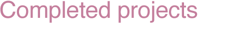Completed projects